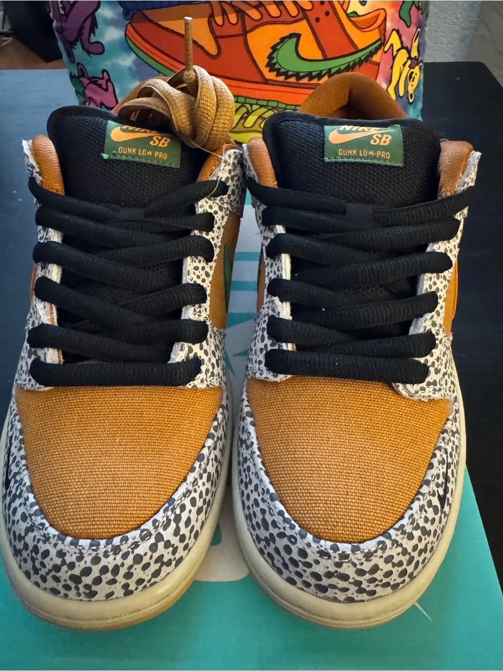 Authenticated Nike SB Dunk Low Safari, Size 8 Men’s/9.5 Women’s. Brand New